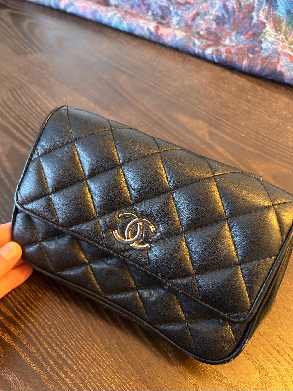 Chanel Black Quilted Leather Clutch - Picture 6 of 7